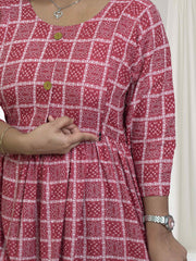 Comfortable & Stylish Feeding Kurti – Printed Elegance for Moms