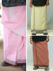 Combo Men's Cotton Color Dhothi 290/-