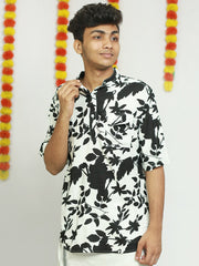 Printed Rayon Casual Kurta ( Casual Shirt Model )