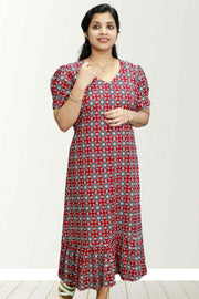 Chic Cotton Flared Top (NIGHT DRESS)