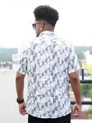 Men Regular Fit Rayon Printed Half Sleeve Casual Shirt