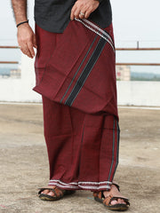 Men's Cotton Colour Dhothi