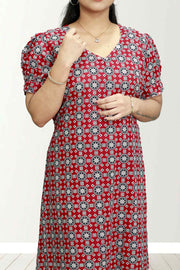 Chic Cotton Flared Top (NIGHT DRESS)