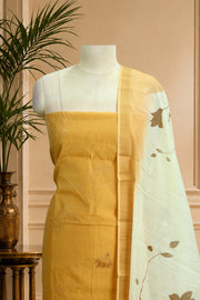 Sequin Thread Work Silk Churidar Material