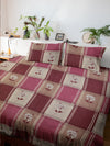 Alibaba Family Bedsheet with Pillow Cover - Cotton Mix & Floral Print - ₹550/-