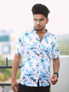 Men Regular Fit Rayon Printed Half Sleeve Casual Shirt