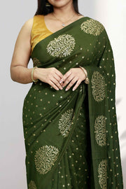 Fancy Saree-Stylish Butta Work
