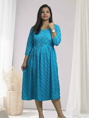 Comfortable & Stylish Feeding Kurti – Printed Elegance for Moms