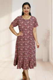 Elegant Cotton Mix Printed Kurti