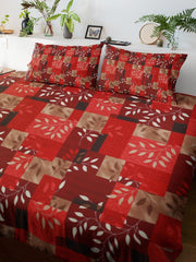 Alibaba Family Bedsheet with Pillow Cover - Cotton Mix & Floral Print - ₹550/-