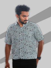 Men Regular Fit Rayon Printed Half Sleeve Casual Shirt