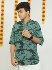 Printed Rayon Casual Kurta ( Casual Shirt Model )