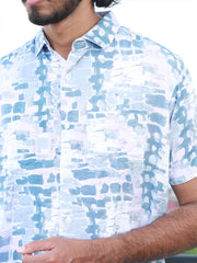 Men Regular Fit Rayon Printed Half Sleeve Casual Shirt - 349/-