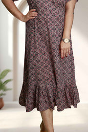 Printed Cotton Flared Top Nightdress