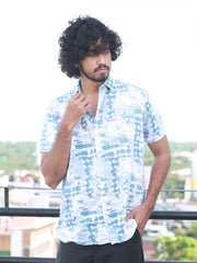 Men Regular Fit Rayon Printed Half Sleeve Casual Shirt - 349/-