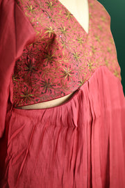 Embroidered Maternity Long Top
