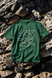 Graphic Printed Threadwork Cotton T-Shirt