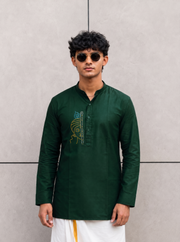Paul Berg Short Kurta – Lord Krishna Stone Work