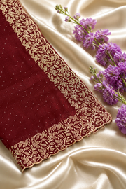 Floral Jaal Cutwork Vichithra Silk Saree