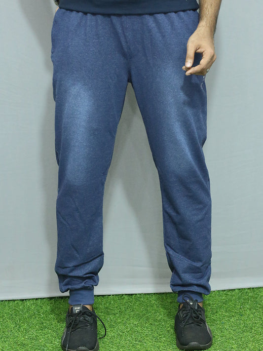 Men regular fit jogger with rib