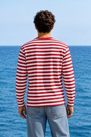 Men's Striped Long-Sleeve T-Shirt