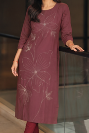 Embroidered Long Top