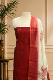 Sequin Thread Work Silk Churidar Material