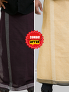 Men's Cotton Colour Dhothi (COMBO OFFER)