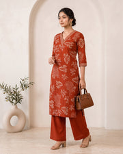 Women’s Co-Ord Set – Sequins with Floral Print
