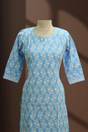 Classic Thread Embroidered Cotton Long Top