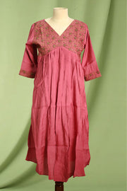 Embroidered Maternity Long Top