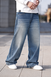 Shaded Wide Leg Men’s Baggy Jeans