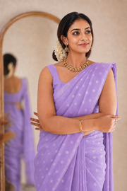 Silver Butta Shimmer Saree
