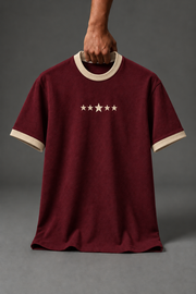 Men's  Graphic Ringer Five Sleeve T-Shirt
