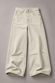Denrock Classic Plain Wide Leg Baggy Jeans