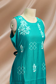 Floral Essence Georgette Long Top