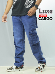 Luxe Denim Cargo Jogger for Men - ₹499
