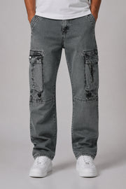 Nine K Mens Denim Cargo – Regular Fit