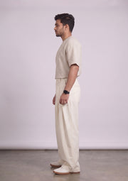 Men’s Korean Pleated Baggy Trousers