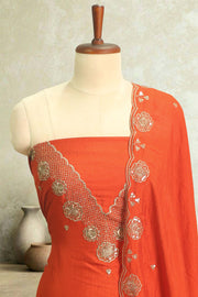 Sequin Elegance Silk Churidar Material