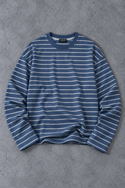 Retro Striped Boxy Fit Long-Sleeve T-Shirt
