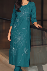 Embroidered Long Top
