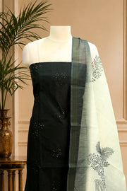 Sequin Thread Work Silk Churidar Material