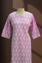 Classic Thread Embroidered Cotton Long Top