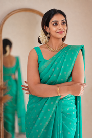 Silver Butta Shimmer Saree