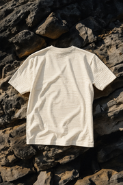 Graphic Printed Threadwork Cotton T-Shirt