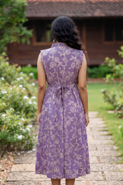 Printed Rayon Long Top with Button Work