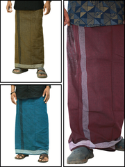 Combo Cotton Dhoti - Buy 3 @237