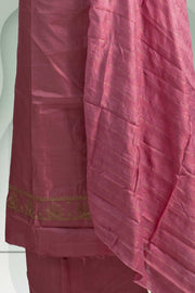 Golden Sequin Embroidered Silk Churidar Material