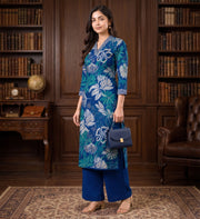 Women’s Co-Ord Set – Sequins with Floral Print